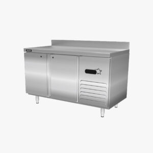 TWO DOORS COUNTER REFRIGERATOR WITH UPSTAND