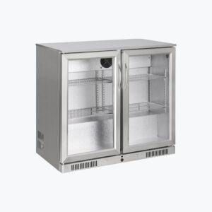DOUBLE GALSS DOOR BOTTLE COOLER_INOX