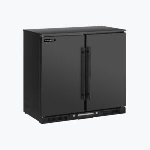 DOUBLE SOLID DOOR BOTTLE COOLER_BLACK