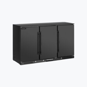 TRIPLE SOLID DOOR BOTTLE COOLER_BLACK