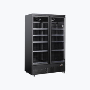 DOUBLE DOOR MERCHANDISING FREEZER DISPLAY