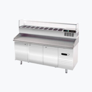 THREE DOORS PASTRY UNDER COUNTER REFRIGERATOR (ONLY SS 304 COVER)