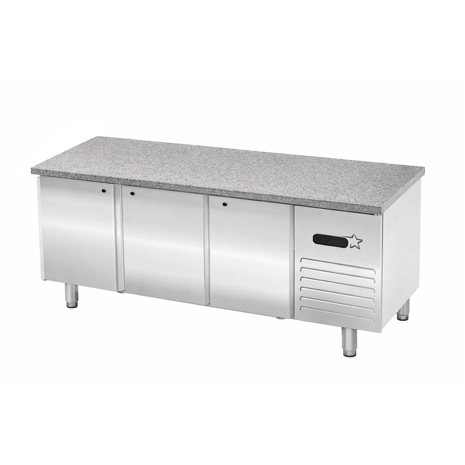THREE DOORS PASTRY UNDER COUNTER FREEZER (ONLY SS 304 COVER)